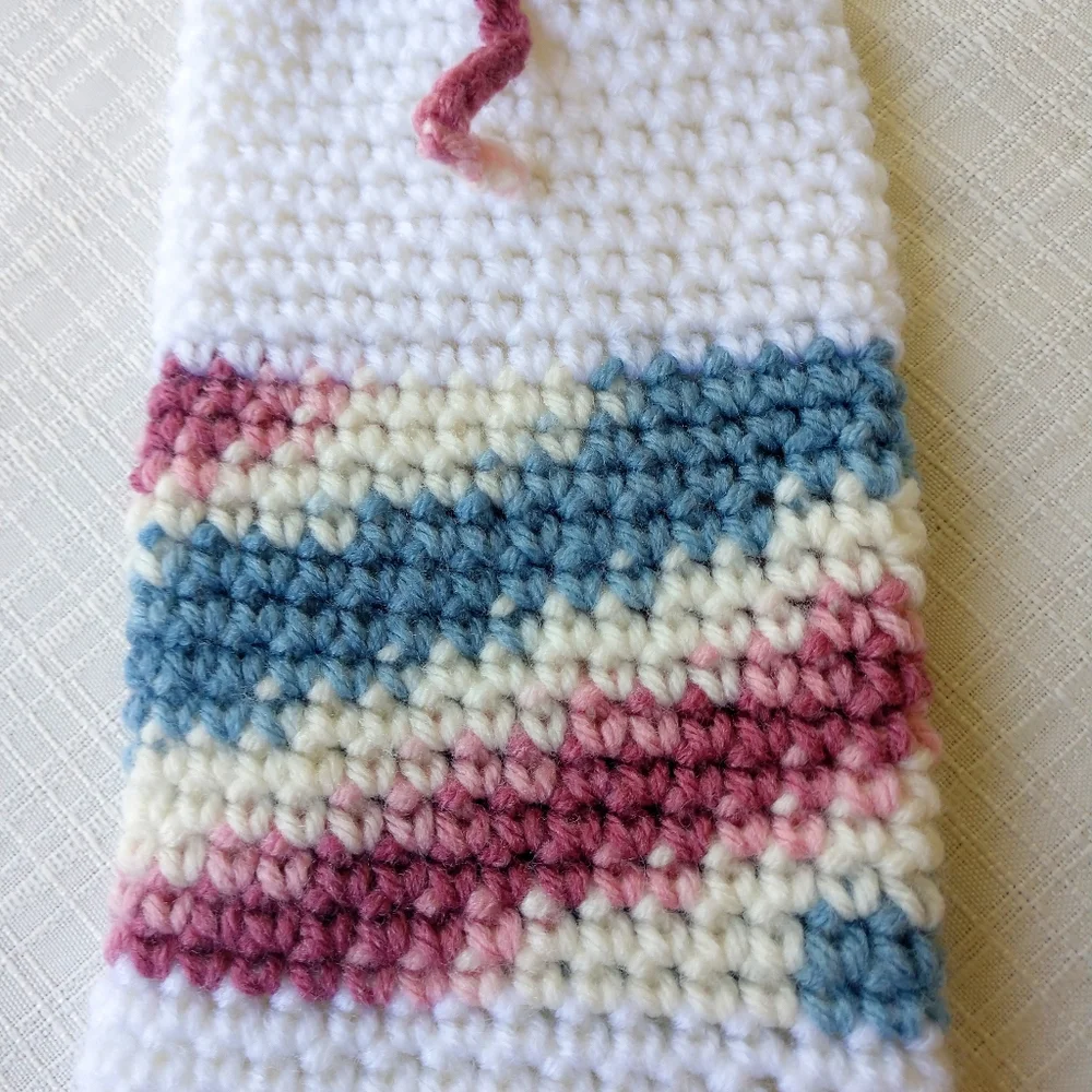 Bottle Vase Cover Hand Crafted Botanical Cotton Knit Gift Bar Cart Essential
